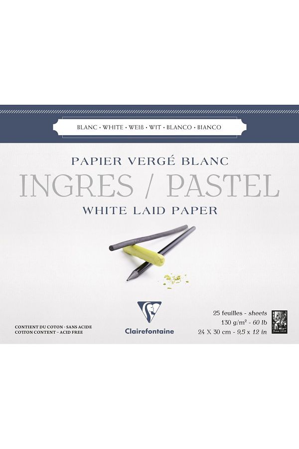 Clairefontaine-Ingres 24x30cm 130gr 25yp Pastel Block 1