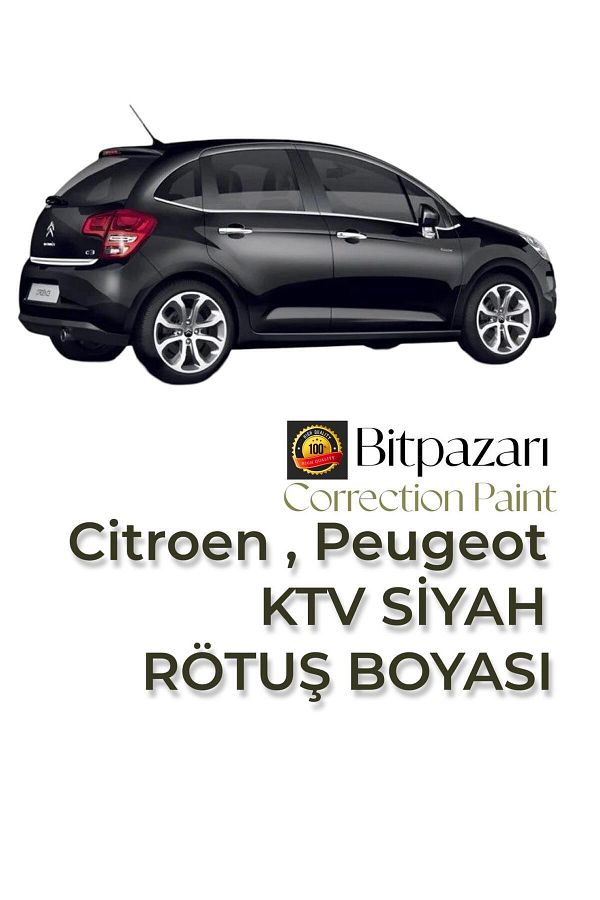 Flea Market-C3, C Elysee, C3 Aircross, Berlingo, C5, Jumpy, C4, C4X Obsidian Black Touch up Paint (20ml.) 1