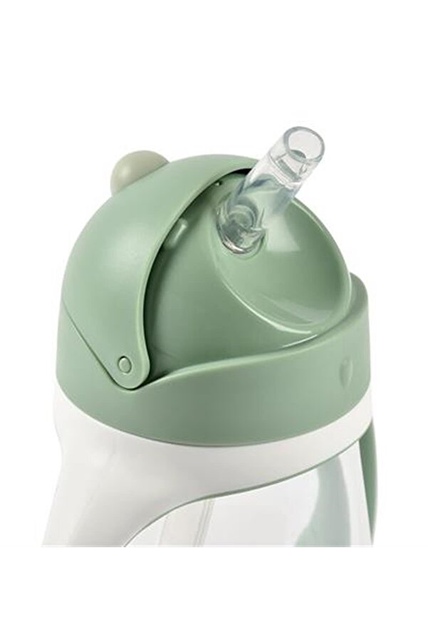 Beaba 300 ml Şeffaf Pipetli Suluk Sage Green