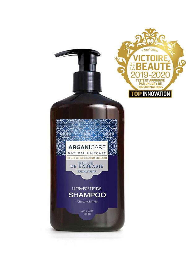 Arganicare-Șampon întăritor și hrănitor cu ulei de cactus pentru toate tipurile de păr, Arganicare, 400 ml 1