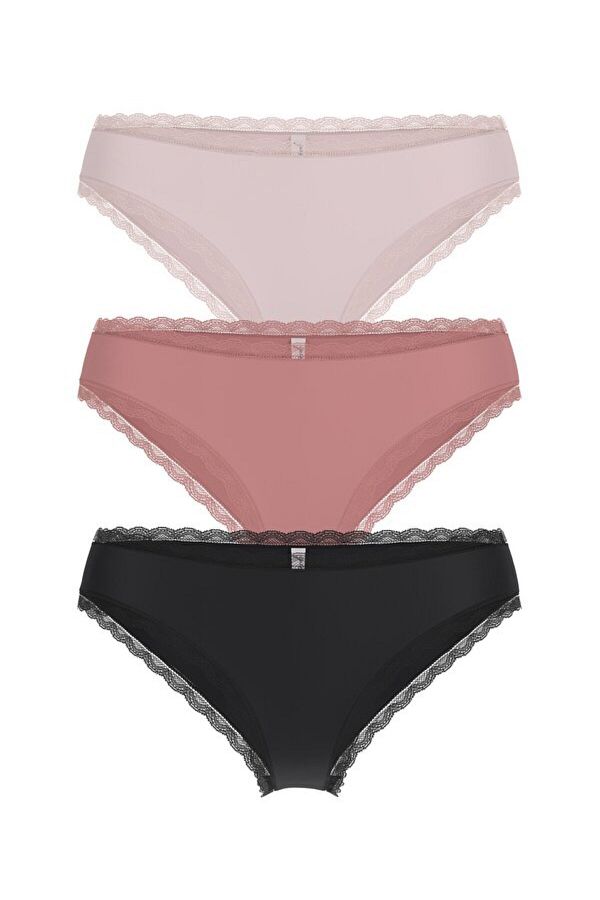 Guess-Basic Microfiber Women's Brief 3-Piece Panties Pack 1