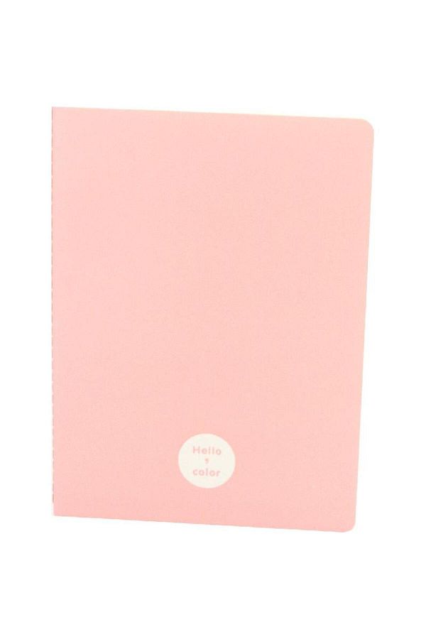 Roco-Hello Color Lined Notebook B5 - 50 Sheets (100 Pages) Pink 1