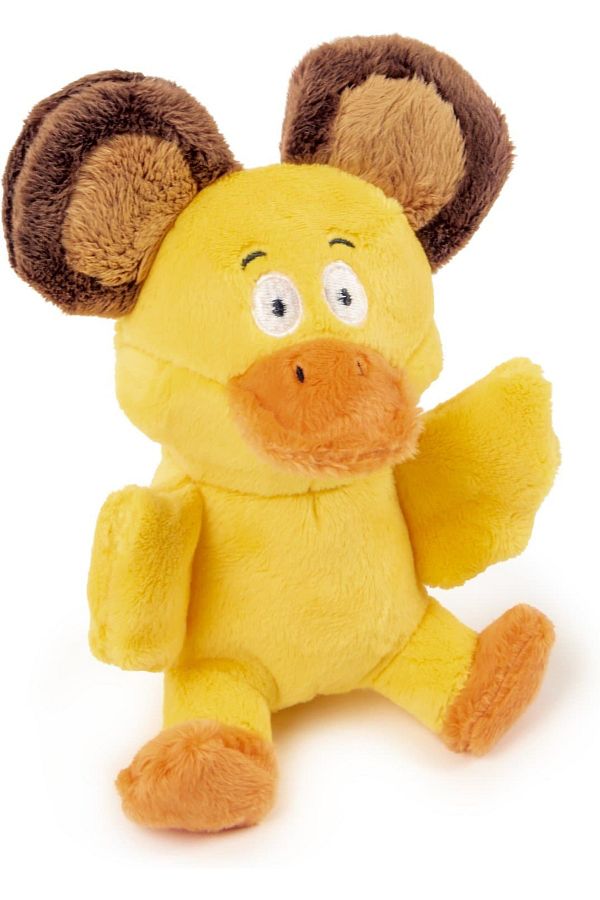 goDog-ï¿½ Silent Squeakï¿½ Flips Duck Bear with Chew Guard Technologyï¿½ Durable Plush Dog Toy, Large 1