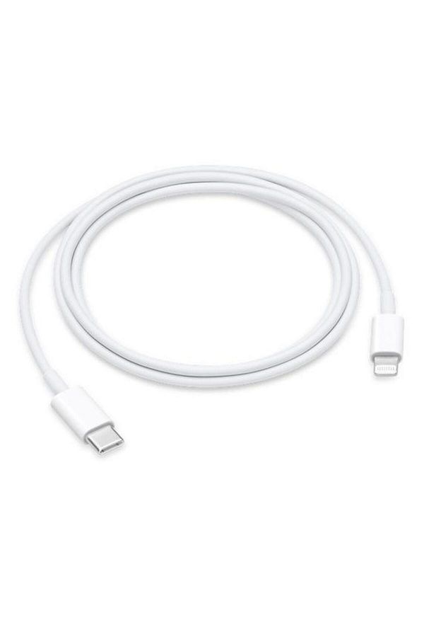 Apple-Cablu de date Apple MM0A3ZM/A, USB-C - Lightning, 1m (Alb) 1