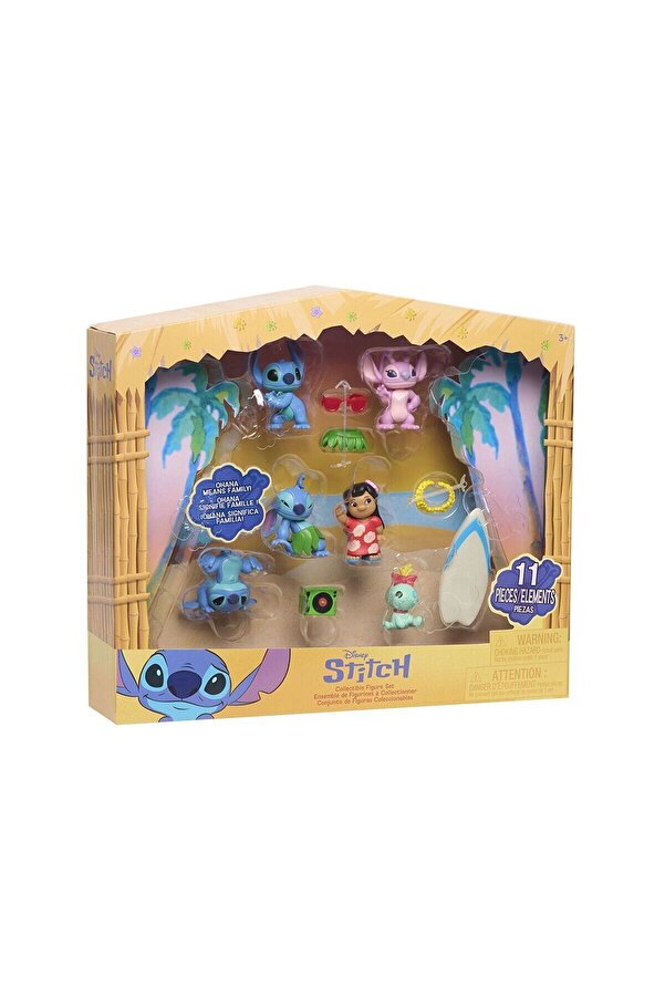 NEWBRENDHOME Öğretici Eğitici Oyuncaklar TTC41000 Stitch 6lı Mini Figür Set Kız Erkek Çocuk Oyuncak