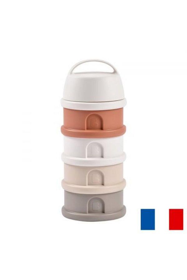 Beaba-Recipient lapte praf 4 compartimente Beaba Cotton Terracotta 1
