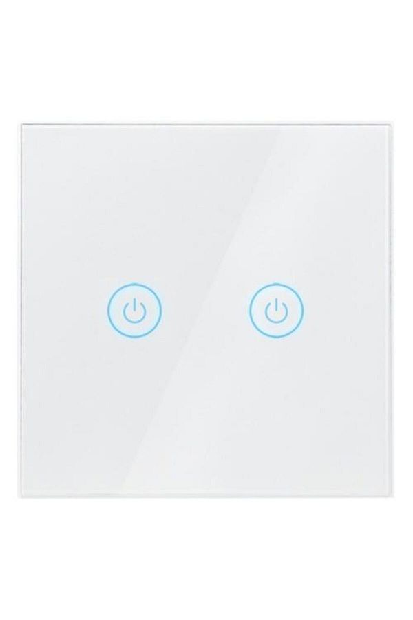 LogiLink-Intrerupator inteligent LogiLink SH0125, Wi-Fi, 2 butoane, touch control, indicator LED 1