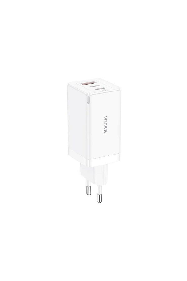 Baseus-Incarcator rapid Baseus GaN5 Pro, 2xUSB-C, 1xUSB, 65W, cablu USB-C inclus, Alb 1