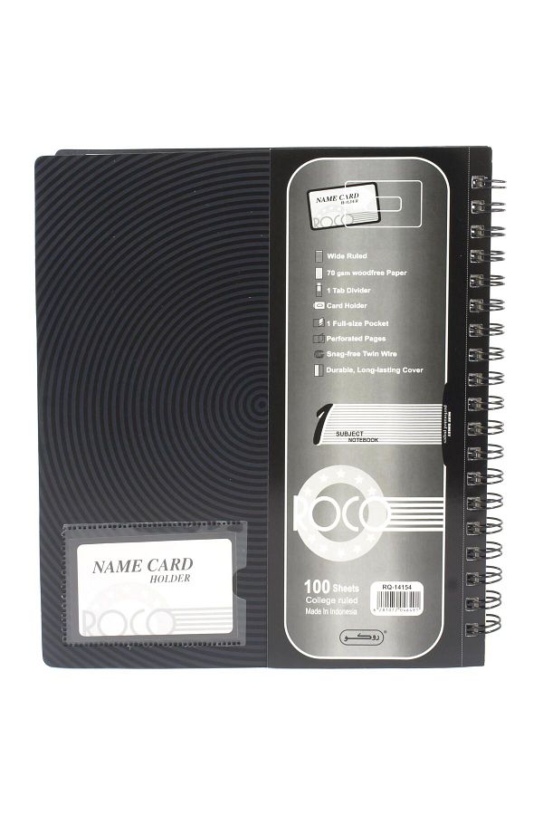 Roco-University Notebook – 22.5 x 26.5 cm, 1 Subject, 200 Pages, Single Ruled for Academic Use 1