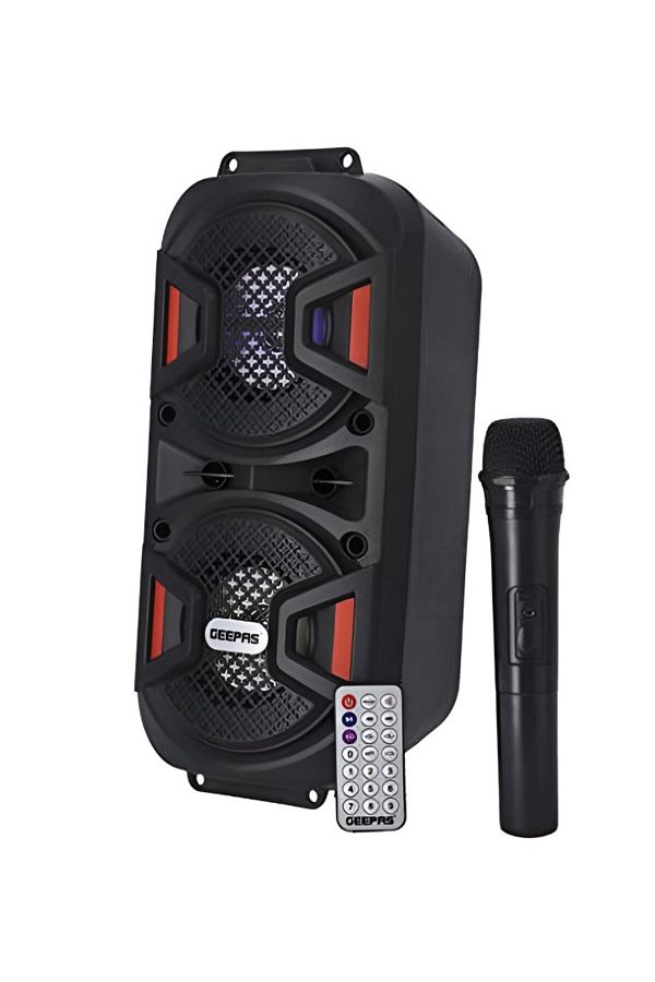 Geepas-Rechargeable Portable Bluetooth Speaker with Handle – Powerful Sound, Built-in Battery 1