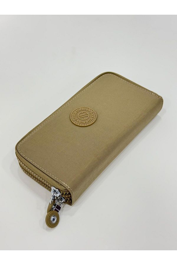 H&D COLLECTİON-Crinkle Fabric Wallet with 2 Compartments for Paper and Coins 3068 1
