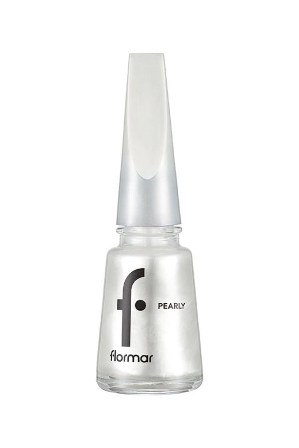 Flormar-Flormar Pearly Nail Enamel with New Improved Formula and Thicker Brush than F/M - PL201 Luxury White 1