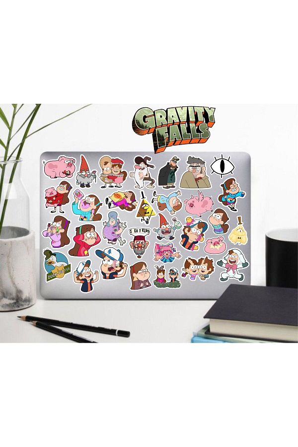 MS Major Selection-Gravity Falls Enchanted Town Seria 2 Autocolant Telefon Laptop Notebook Tabletă Notebook Sticla de apă Autocolant 1