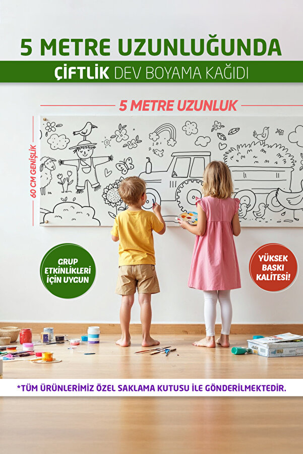 Genel Markalar Çiftlik Hayatı Boyama Kağıdı