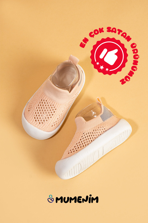 Mumenim Luuq Bebek - Çocuk Esnek Ortopedik Yumuşak Taban Şık Pembe İlk Adım Spor Ayakkabısı - Spor Sneaker