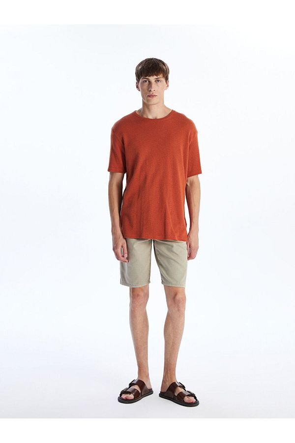 LC Waikiki-Ανδρικό τζιν σορτς Standard Fit 1