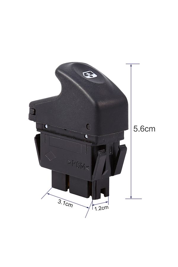 Choice-black Car Electric Window Control Power Switch Push Button Driver Control 6 Pins 12V For Renault Cli 1