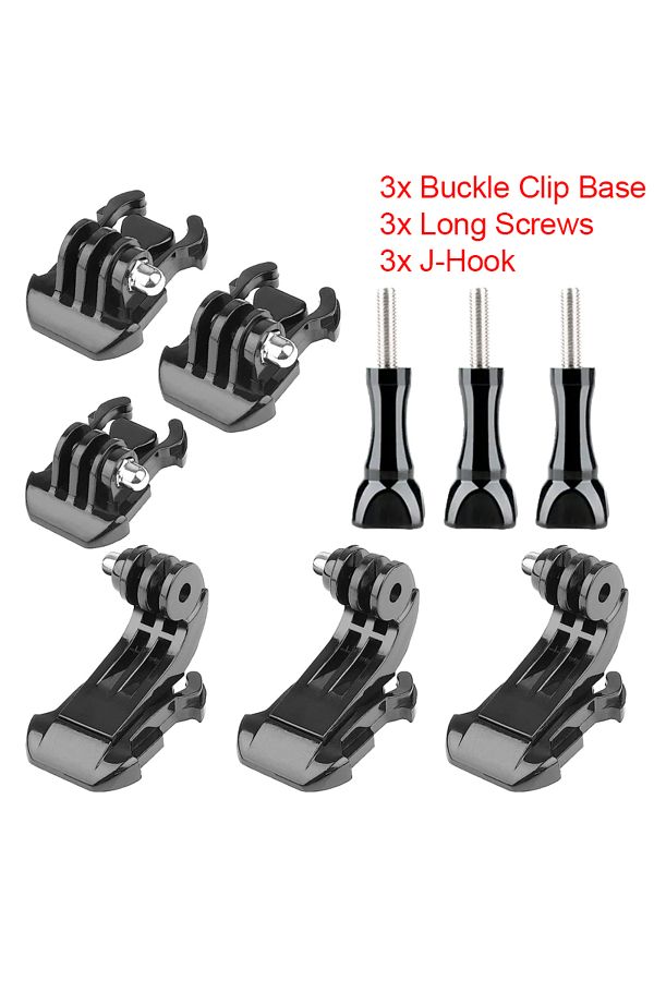 Choice-A J Hook Quick Release Mount Base Screw For GoPro Hero 12 11 10 9 8 7 6 5 SJCAM Insta360 X2 X3 DJI . 1