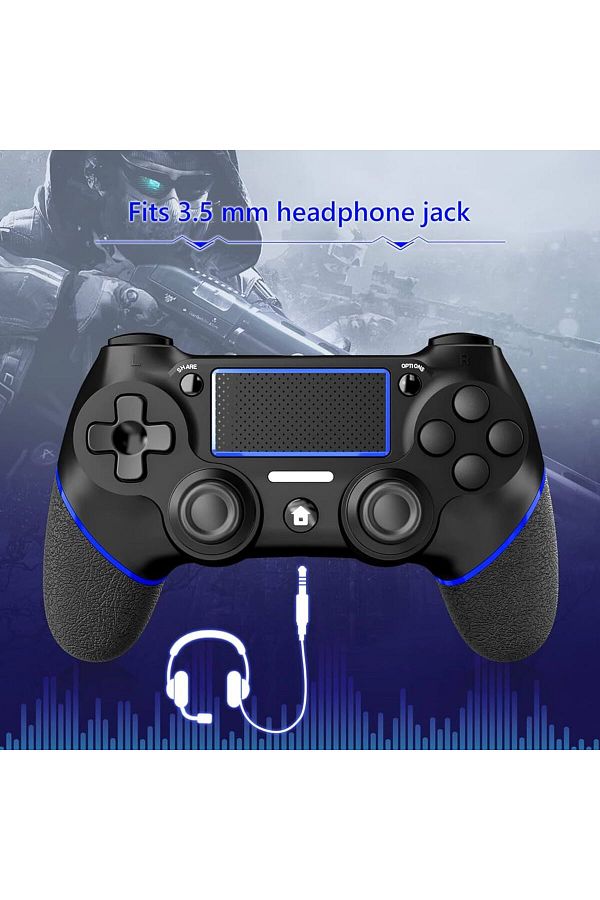 fulina-Wireless Game Controller Compatible with Playstation 4,Precision Control,Black 1