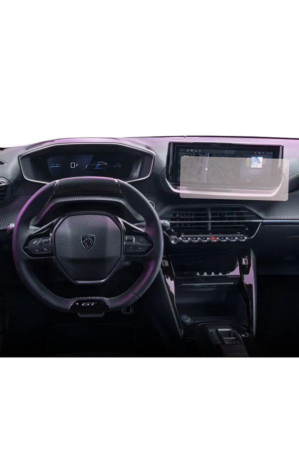 Citroen / Peugeot-Navigation Protection Film Peugeot 2008 2023+, Duragon, silicone, installation kit 1