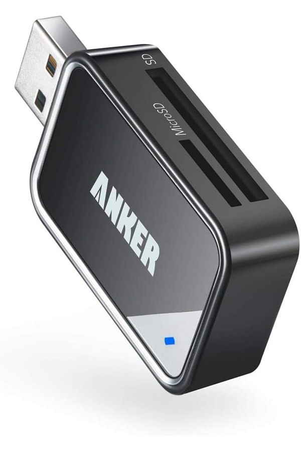 Anker-2-in-1 SD Card Reader USB 3.0 by Anker for SDXC, SDHC, SD, MMC, RS-MMC, Micro SDXC, Micro SD, Micro 1
