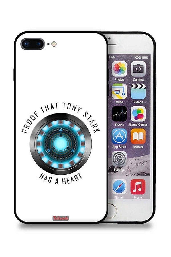 Tolwak-Apple iPhone 7 Plus Protective Case Proof That Tony Stark Has A Heart 1