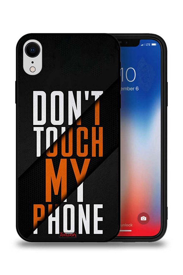 Tolwak-Apple iPhone XR Protective Case Do Not Touch My Phone 1