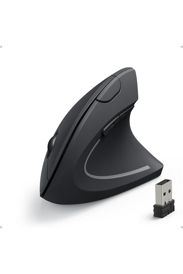 Anker-Wireless Vertical Mouse for Computers, Black 1