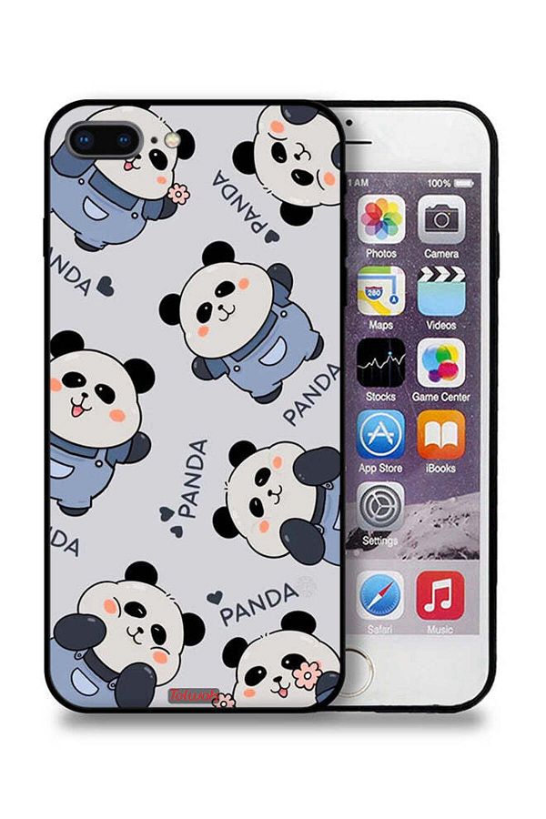 Tolwak-Apple iPhone 8 Plus Protective Case Pattern Of Pandas 1