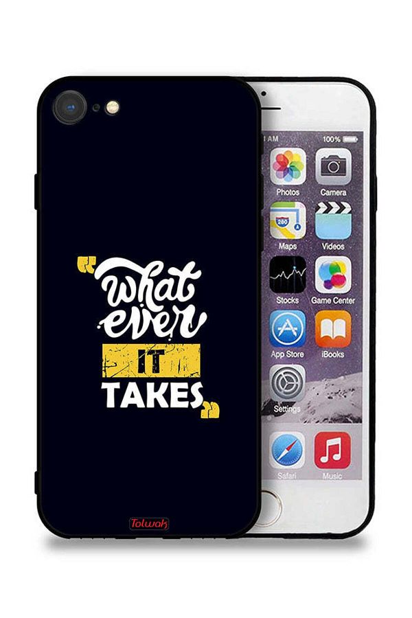 Tolwak-Apple iPhone SE (2020) Protective Case Whatever It Takes 1