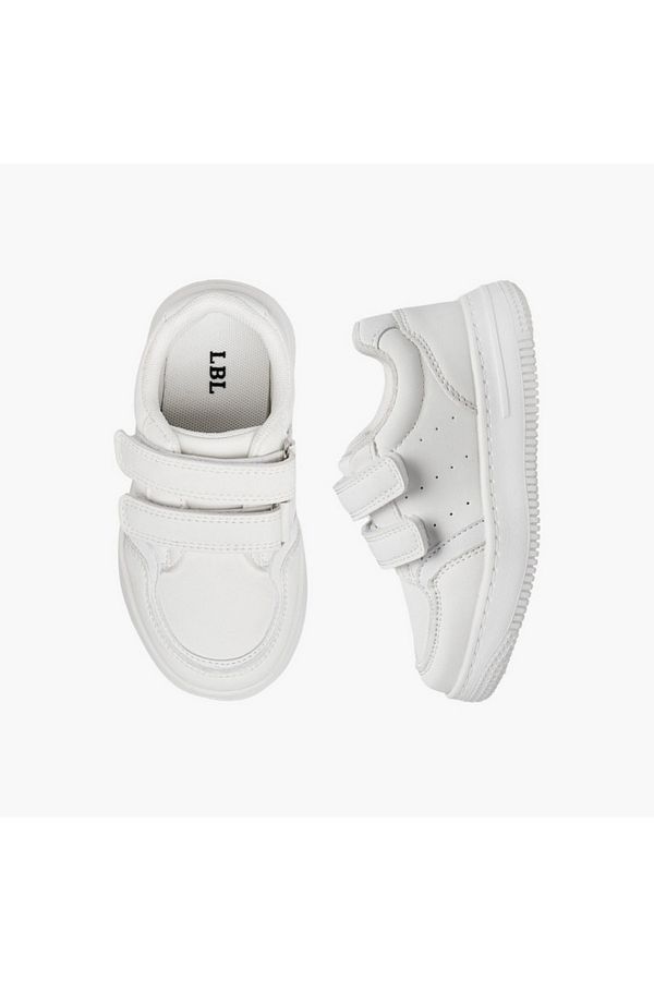 LBL by Shoexpress-LBL by Shoexpress Perforated School Shoes with Hook and Loop Closure 1