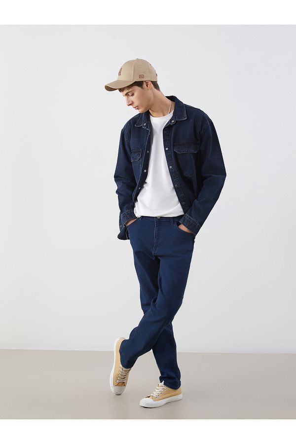 LC Waikiki-Ανδρικό τζιν παντελόνι 779 Regular Fit 1