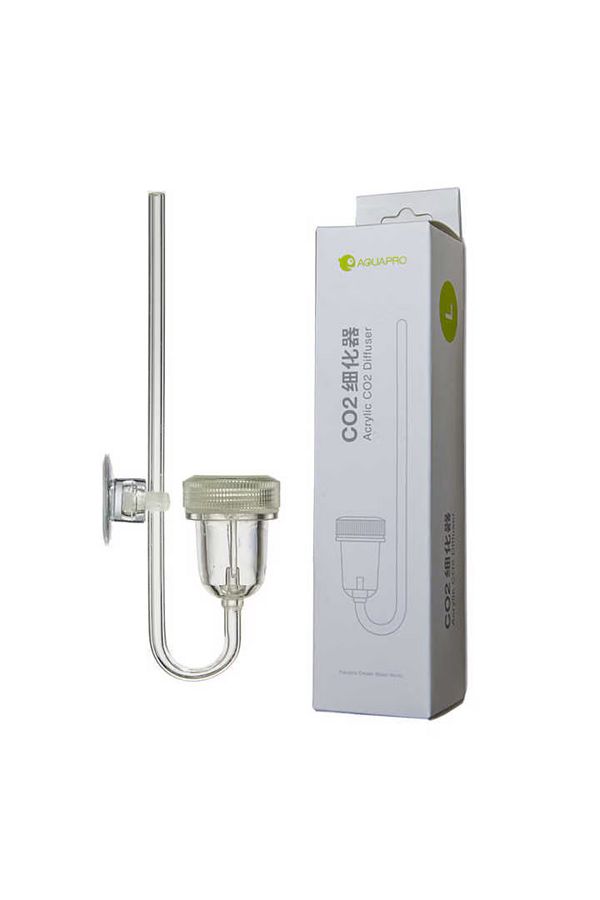 OEM-Aquapro U-shaped CO2 diffuser, atomizer with bubble counter made of glass and acrylic 1