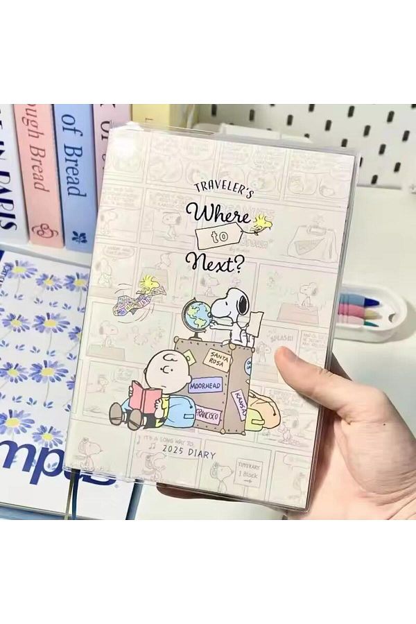 Miniso-دفتر ملاحظات أنمي سنوبي 2025، صفحة داخلية ملونة، دفتر ملاحظات، مخطط أسبوعي للطلاب، غير متوفر 1