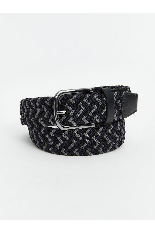 LC Waikiki-Knitted Patterned Men's Belt 1