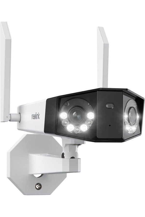 ReoLink-4K WiFi Security Camera with Ultra-Wide Angle, 2.4/5GHz Plug-in Outdoor Camera, Smart Human/Vehicle/ 1