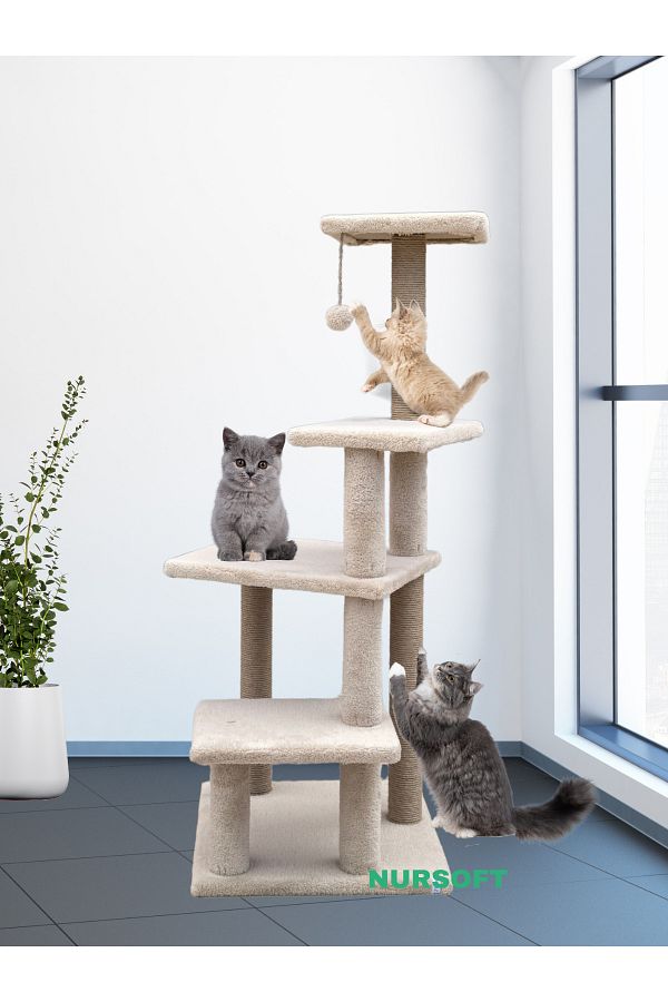 Nursoft-Premium Scratching Board Multi-Layer Long Size Large Size Cat Seat Scratching Protector 1