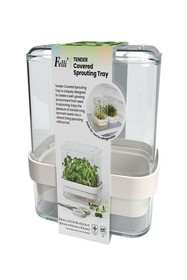 Felli-BPA-Free Refrigerator Safe Tender Covered Sprouting Tray 1