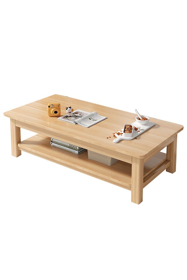 sharpdo-Multifunctional Double Layer Coffee Table, Chinese Simple Rectangular Double Layer Tea Table 1