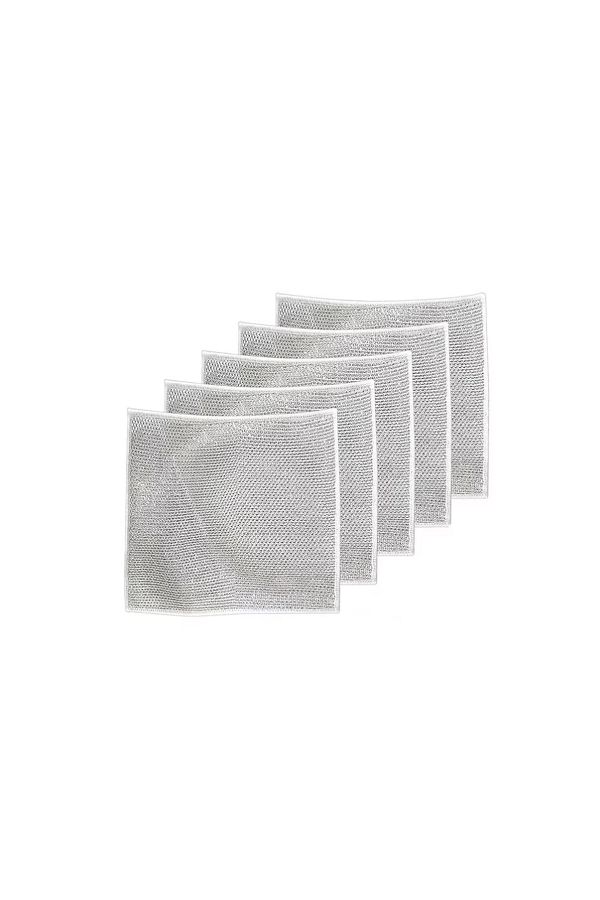 K KATHODE-Set 5 Lavete Simple Abrazive, Multifunctionale, Reutilizabile, Indeparteaza Grasimea Si Arsura 1