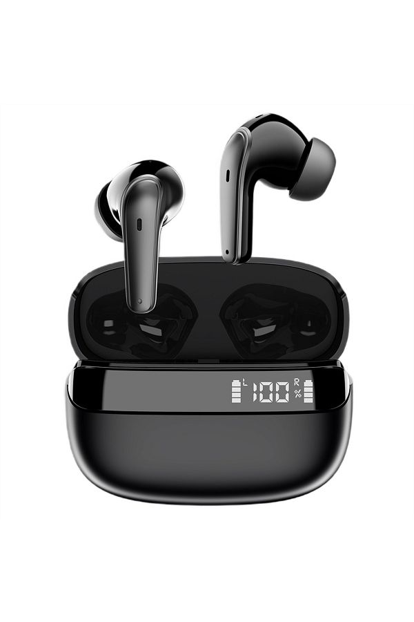 Singlait-Casti wireless Bluetooth, Singlait ANC SG03, in ear, fara fir, afisare led, autonomie 30 h, negru 1