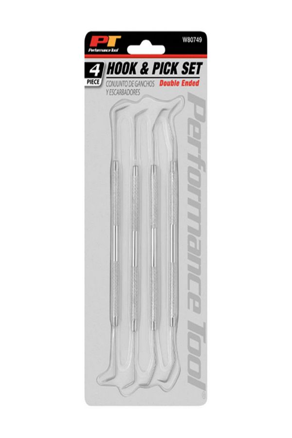 Performance Tool-4-Piece Double-Ended Hook and Pick Set 1