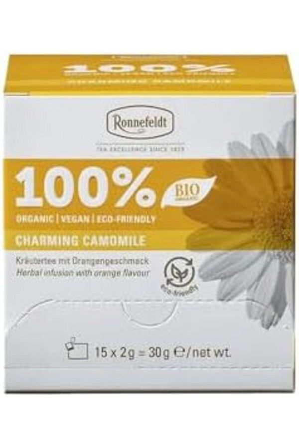 Ronnefeldt-Charming Camomile 100% Bio, Case of 8 Boxes | Each Box Contains 15 Tea Bags 1