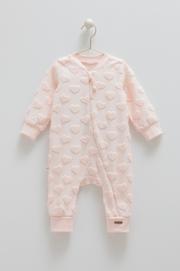 Caramell İncibaby 1 TOG BEBEK ÇOCUK UYKU TULUMU %100 PAMUK KALP DESENLİ