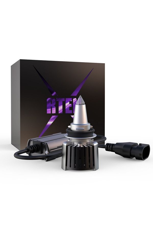 TECHSTAR-Set of 2 Techstar® R10 Auto LEDs, H11, 45w, 5000 Lumens, 6500K, AUTO, 12-24 Volts, CSP, Canbus, Alum 1