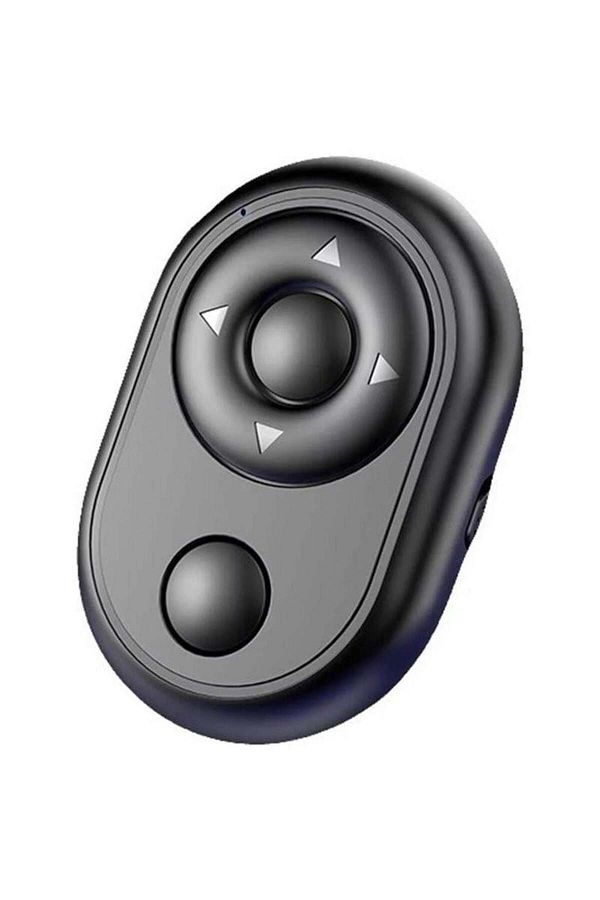 TECHSTAR-® Mini Wireless Remote Control, Black, Bluetooth, Camera Control, Timer, Player Control, No 1