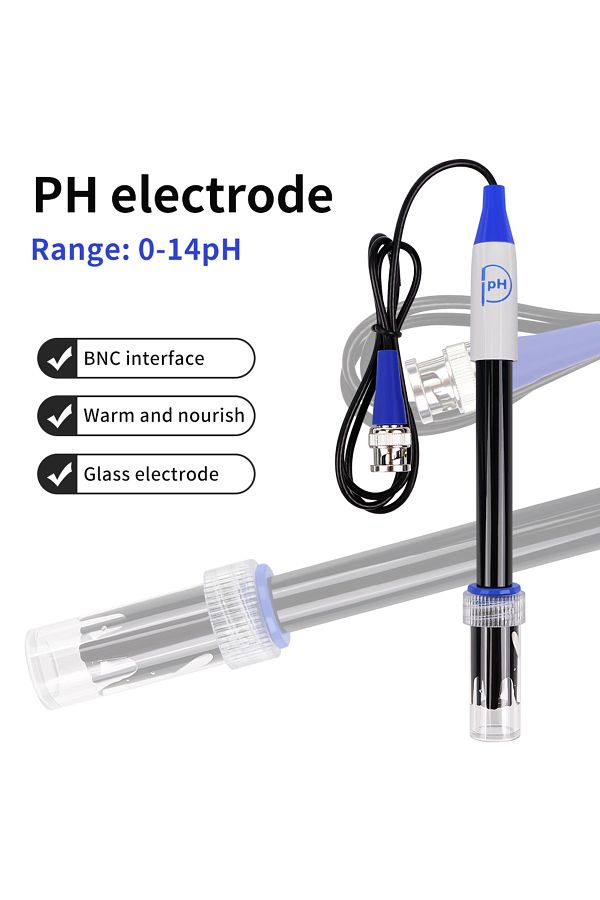 JUANJUAN-Ph Probe E-201 Ph/orp Composite Electrode Probe Bnc Connector Orp Replacement Sensor Ph Probe For La 1