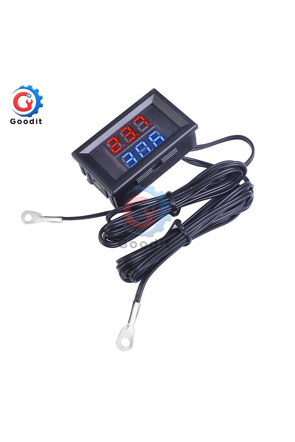 Choice-Blue And Red Dc4v-28v Mini Temperature Controller Dual Display Led Digital Temperature Sensor Thermo 1