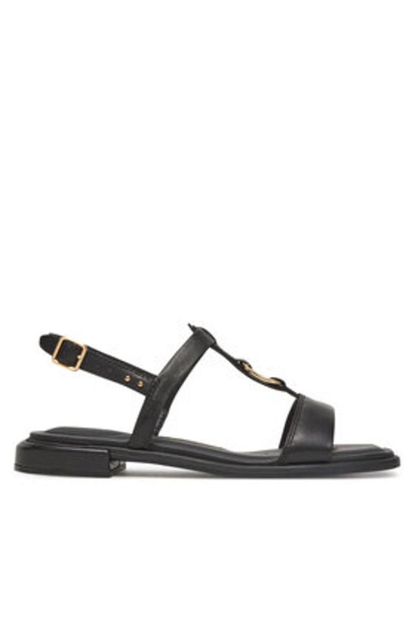 CLARKS-Women's Sandals black CLARKS-26181240 BLACK LEATHER 1