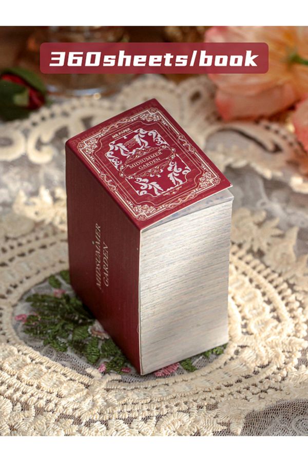 Choice-S21862-4 4 Style 360sheets/book Material Book Retro Collector's Series Ins Flower Butterfly Simple H 1